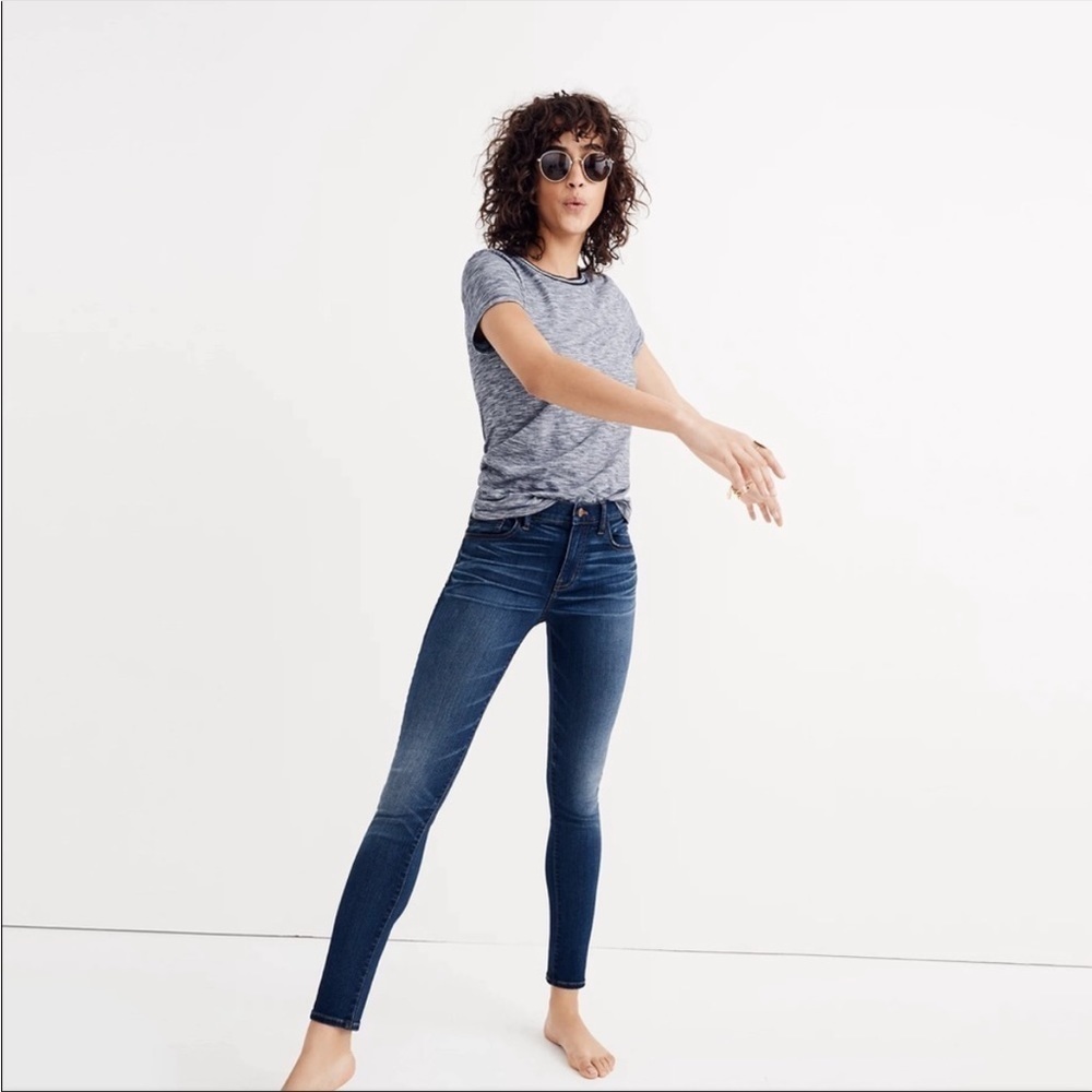 Madewell Roadtripper Skinny Jeans | Medium Blue Wash | 25